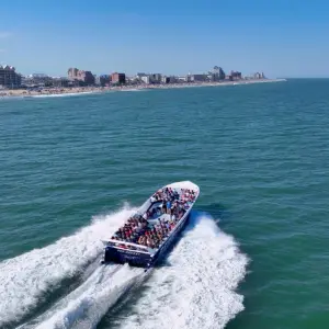a small boat in a body of water