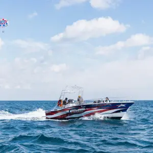 a boat that is floating in the water