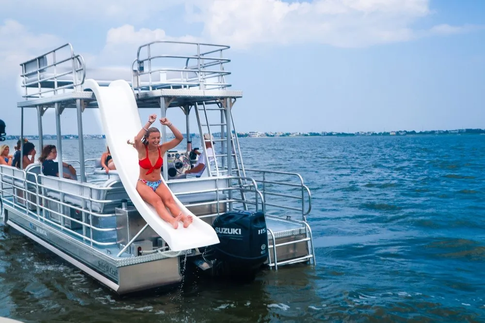 a small boat in a body of water